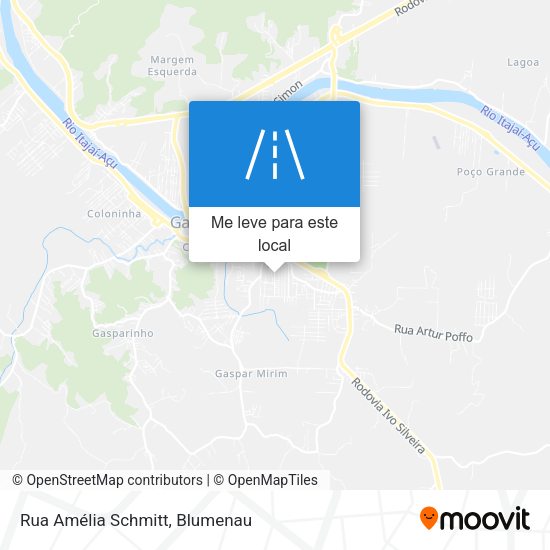 Rua Amélia Schmitt mapa