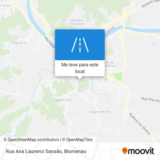 Rua Ana Laurenci Sansão mapa