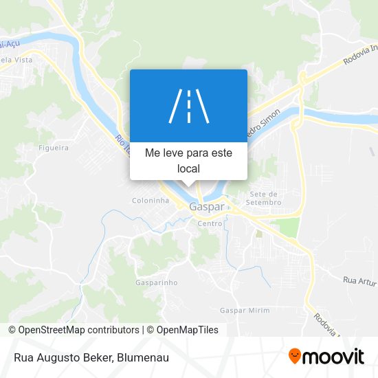Rua Augusto Beker mapa