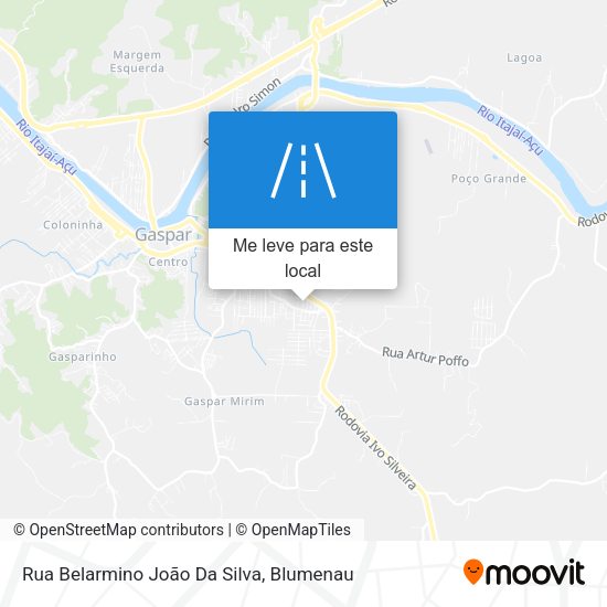Rua Belarmino João Da Silva mapa
