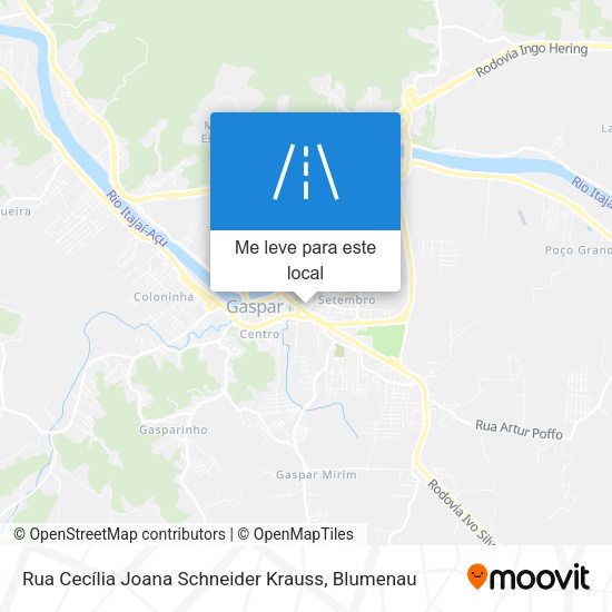 Rua Cecília Joana Schneider Krauss mapa