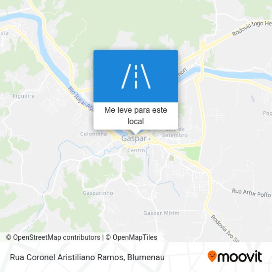 Rua Coronel Aristiliano Ramos mapa