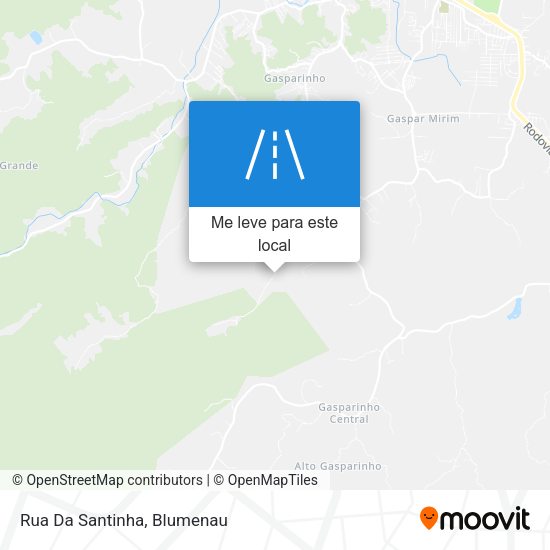 Rua Da Santinha mapa