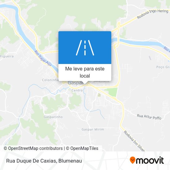 Rua Duque De Caxias mapa