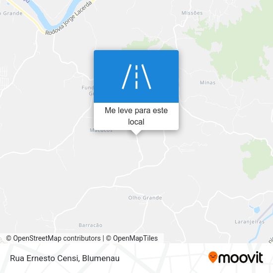 Rua Ernesto Censi mapa