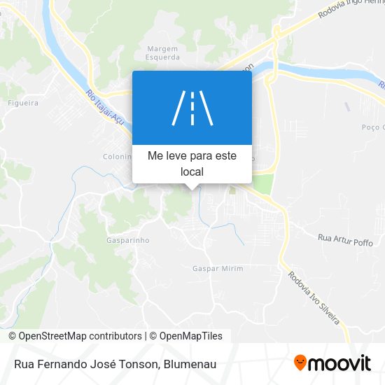 Rua Fernando José Tonson mapa