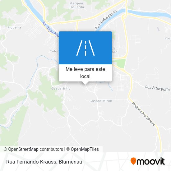Rua Fernando Krauss mapa