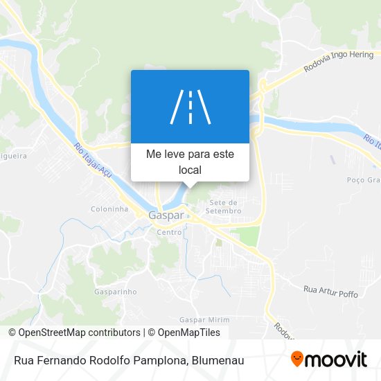 Rua Fernando Rodolfo Pamplona mapa