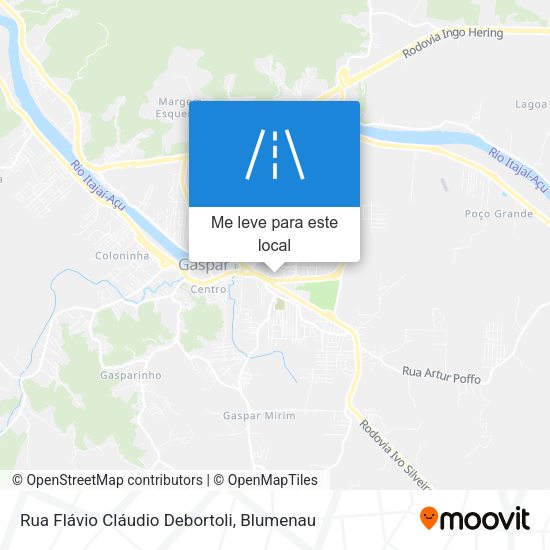 Rua Flávio Cláudio Debortoli mapa