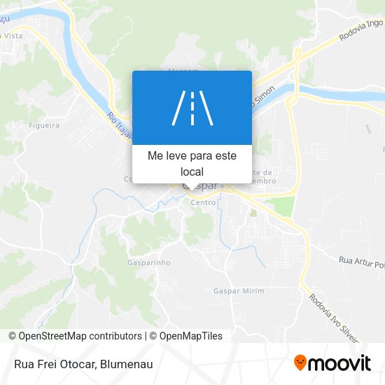 Rua Frei Otocar mapa