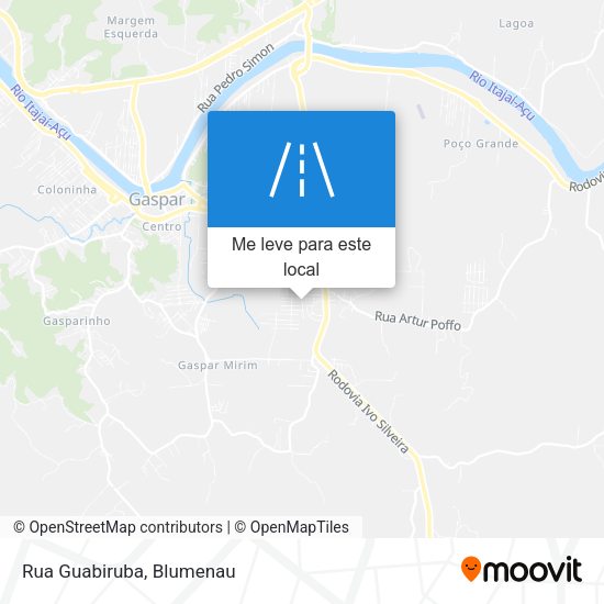 Rua Guabiruba mapa
