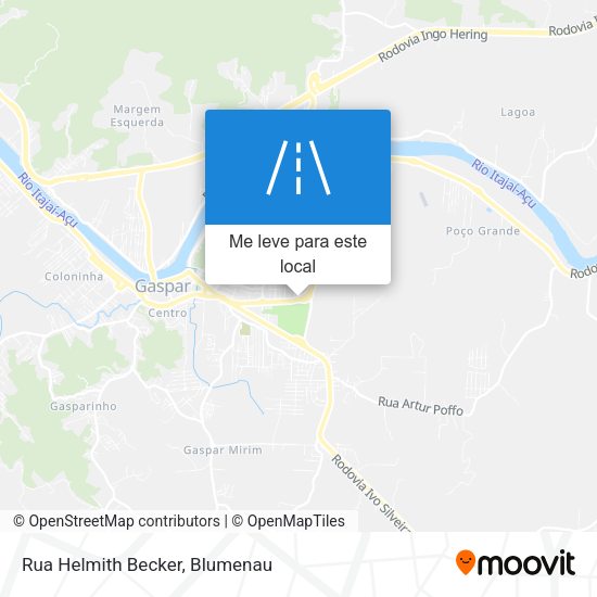 Rua Helmith Becker mapa