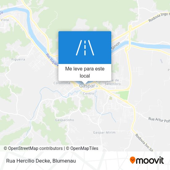 Rua Hercílio Decke mapa
