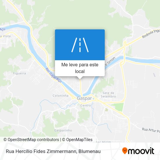 Rua Hercílio Fides Zimmermann mapa