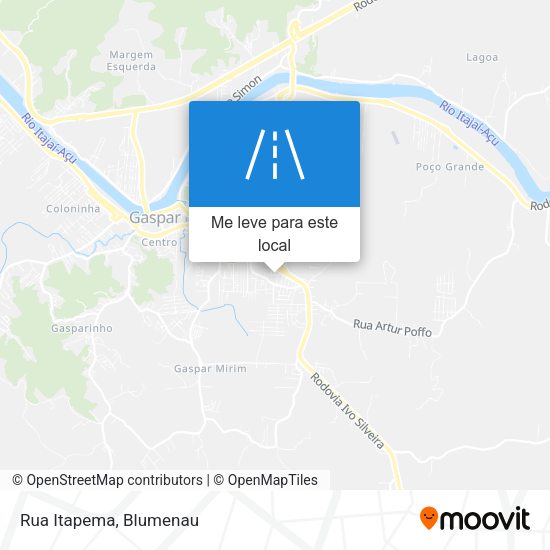 Rua Itapema mapa