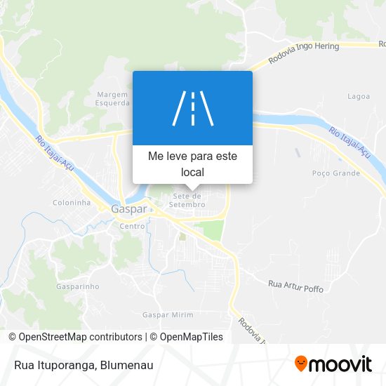 Rua Ituporanga mapa