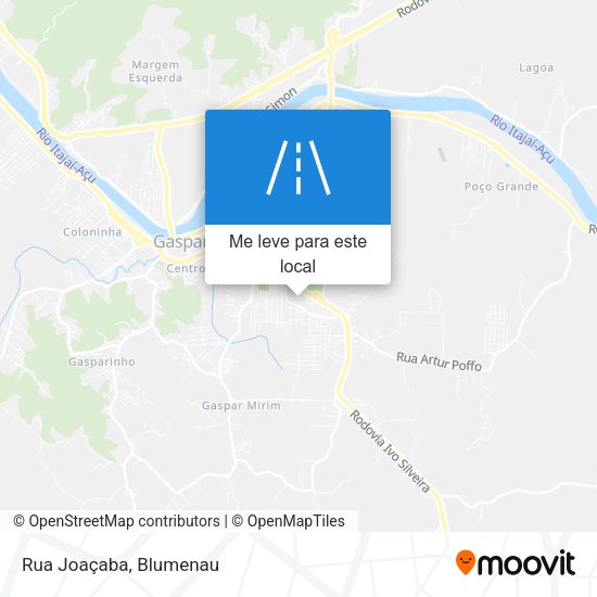 Rua Joaçaba mapa