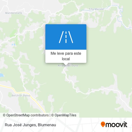 Rua José Junges mapa