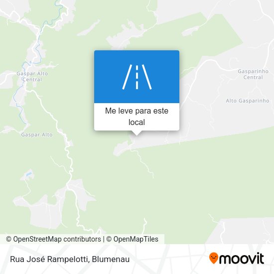 Rua José Rampelotti mapa