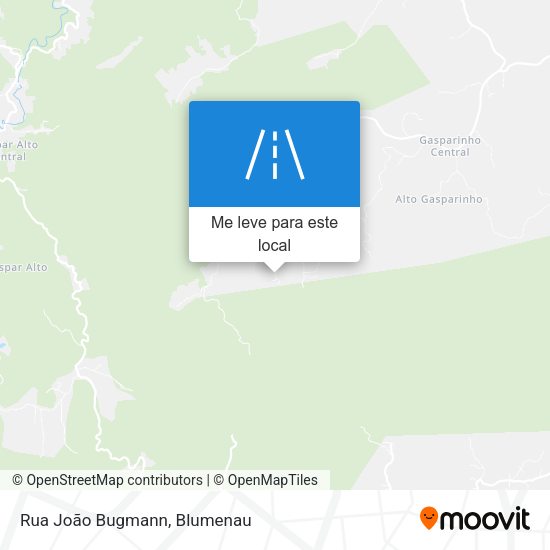Rua João Bugmann mapa