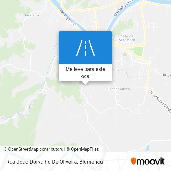 Rua João Dorvalho De Oliveira mapa