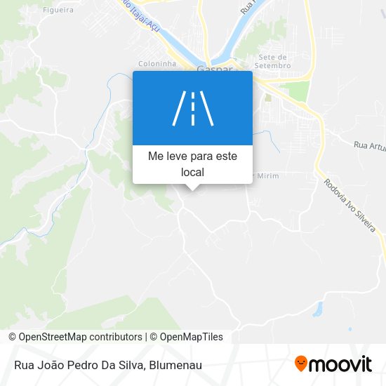 Rua João Pedro Da Silva mapa