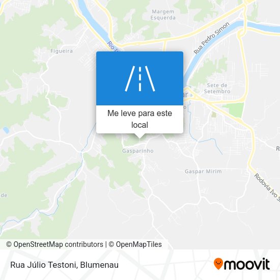 Rua Júlio Testoni mapa