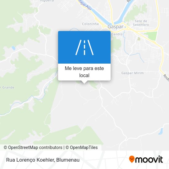 Rua Lorenço Koehler mapa