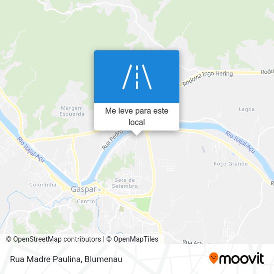 Rua Madre Paulina mapa