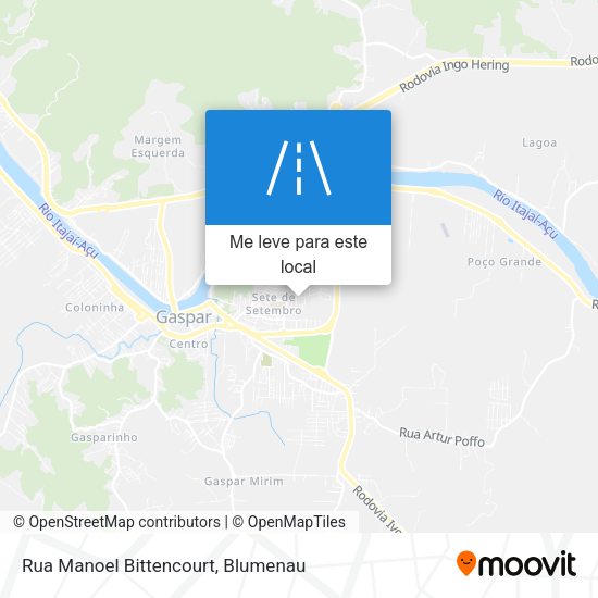 Rua Manoel Bittencourt mapa