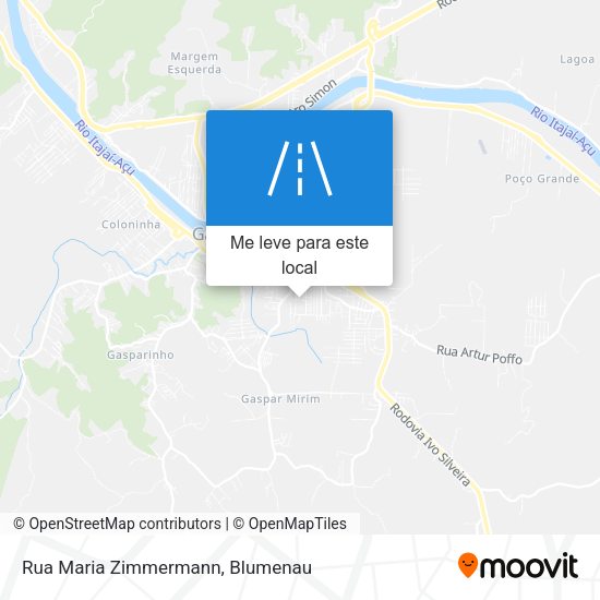 Rua Maria Zimmermann mapa