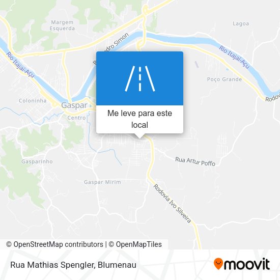 Rua Mathias Spengler mapa