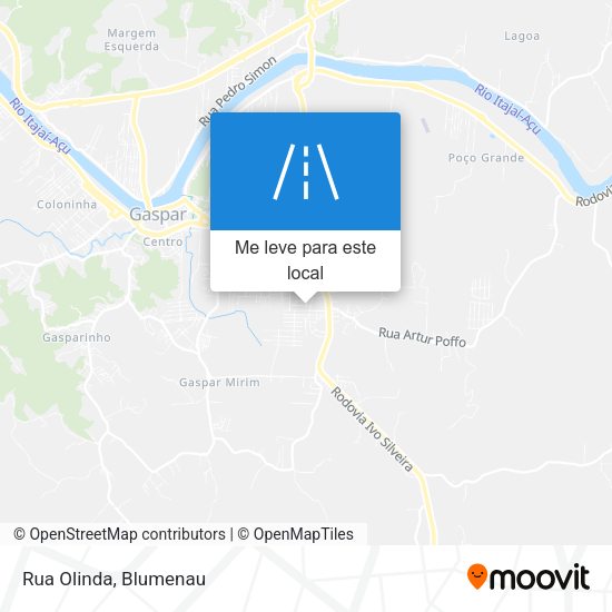 Rua Olinda mapa