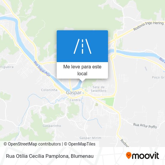 Rua Otília Cecília Pamplona mapa