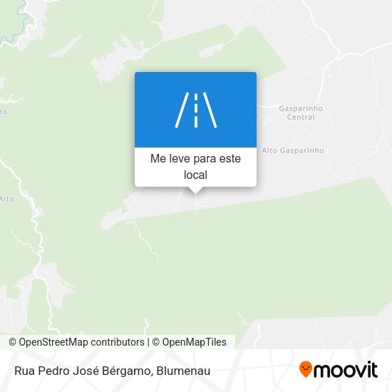 Rua Pedro José Bérgamo mapa