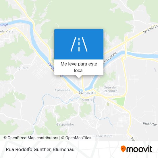 Rua Rodolfo Günther mapa