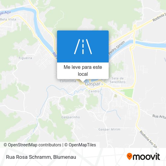 Rua Rosa Schramm mapa