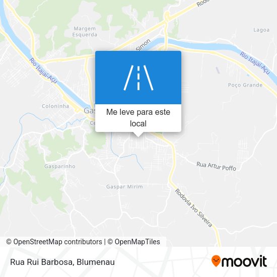 Rua Rui Barbosa mapa