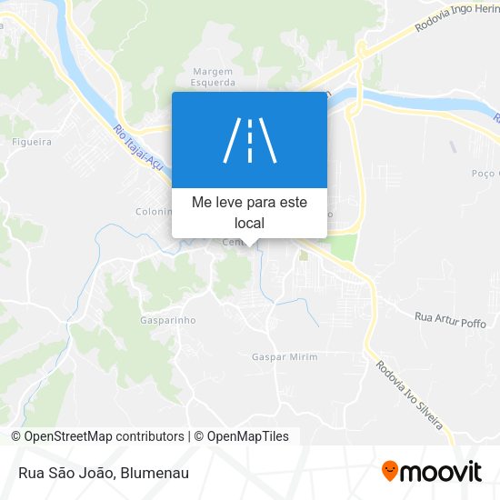 Rua São João mapa