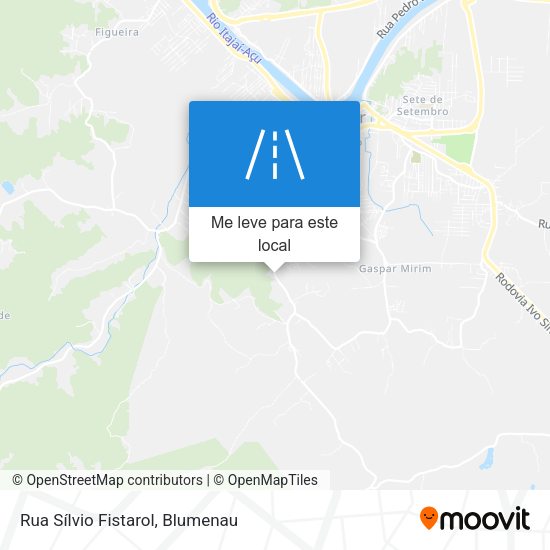 Rua Sílvio Fistarol mapa