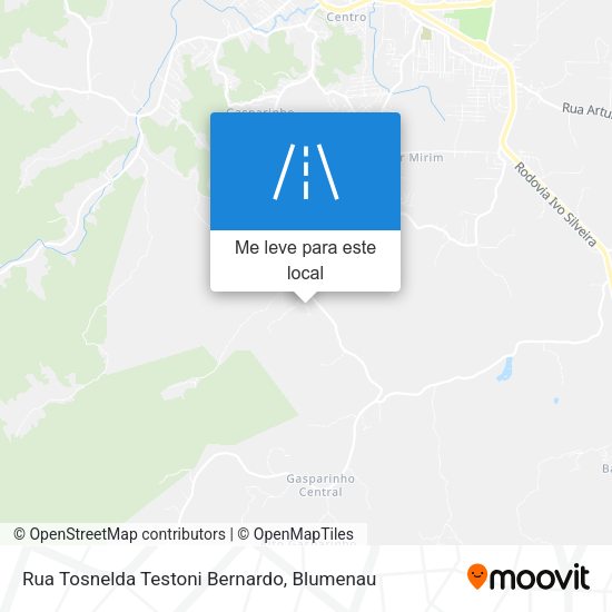 Rua Tosnelda Testoni Bernardo mapa