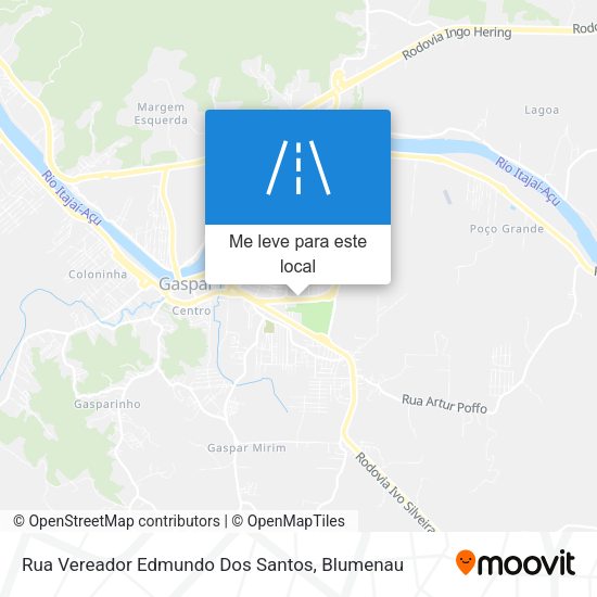 Rua Vereador Edmundo Dos Santos mapa