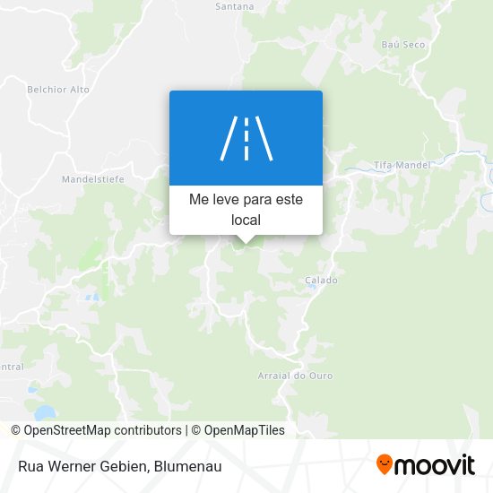 Rua Werner Gebien mapa
