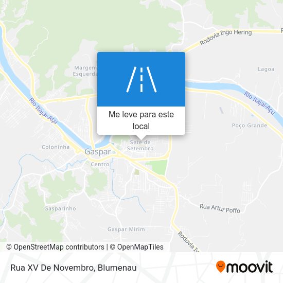 Rua XV De Novembro mapa