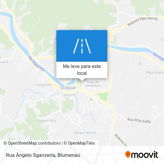 Rua Ângelo Sganzerla mapa