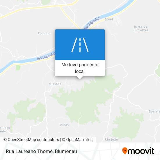 Rua Laureano Thomé mapa