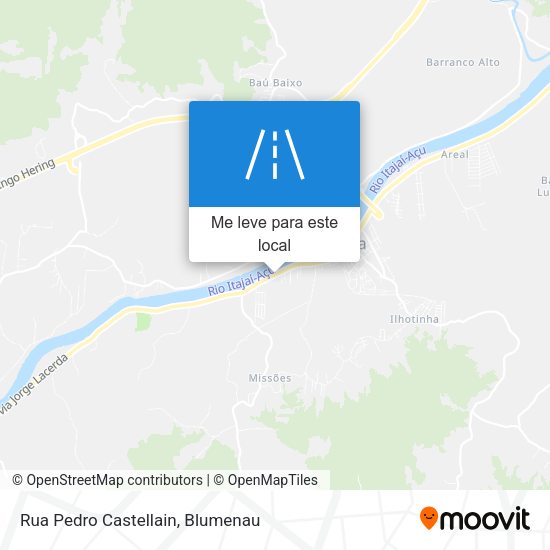 Rua Pedro Castellain mapa