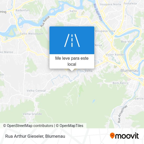 Rua Arthur Gieseler mapa