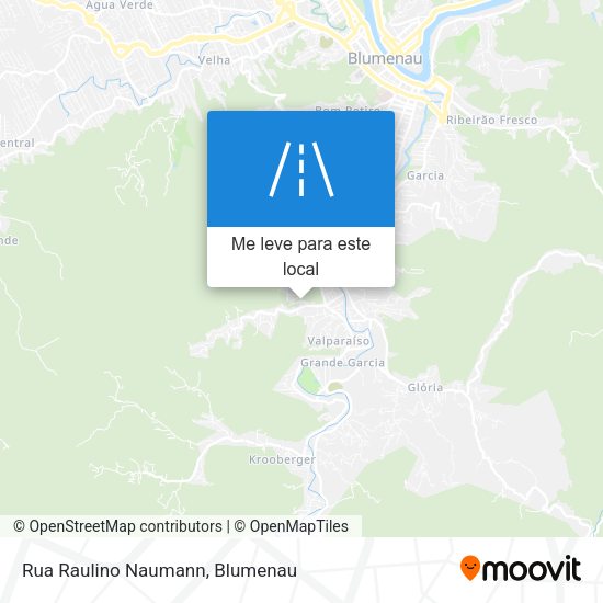 Rua Raulino Naumann mapa