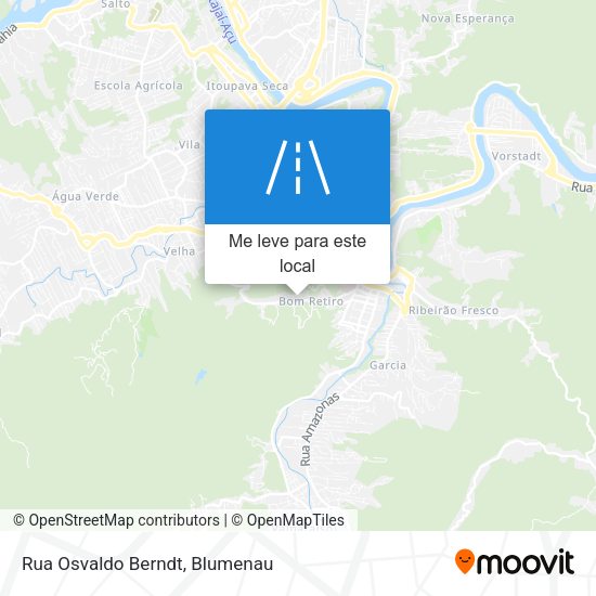 Rua Osvaldo Berndt mapa